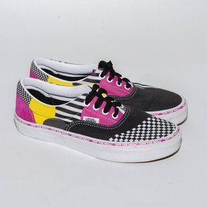VANS Era Disarray Kids Off The Wall Stripes Checks Lace Up Shoes Sz 3
